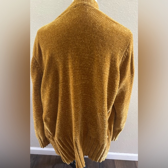 Seven7 Cozy Mustard Cardigan Womens Sweater size XXL - Picture 3 of 6